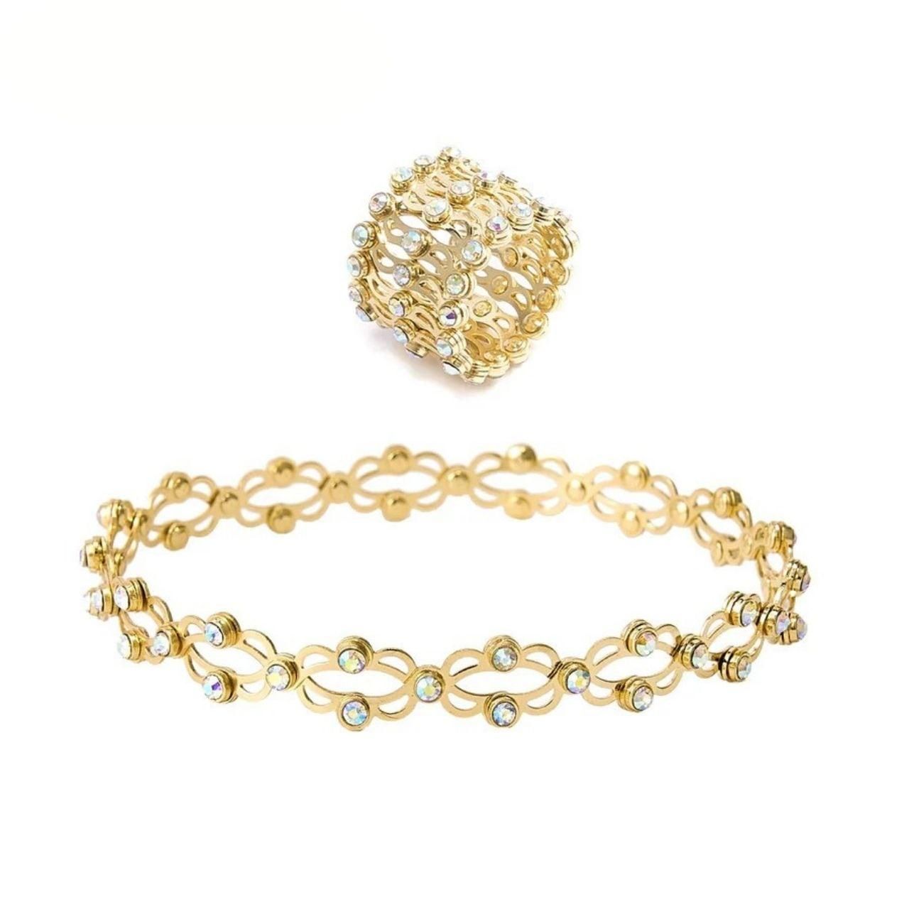 Stretchable 2 In 1 Ring Cum Bracelet