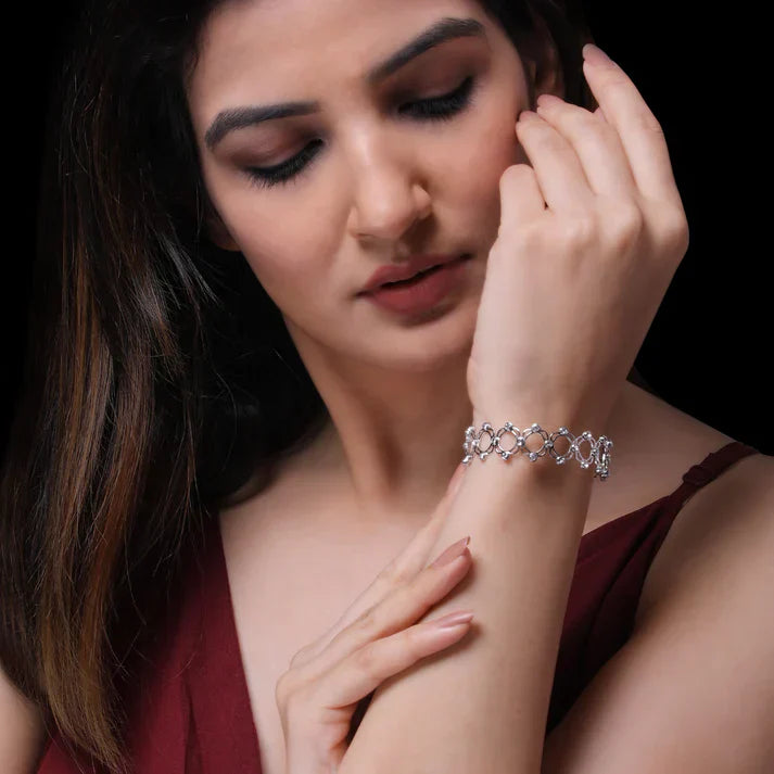 Stretchable 2 In 1 Ring Cum Bracelet