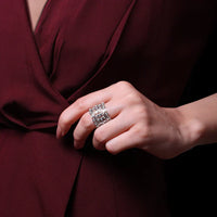 Stretchable 2 In 1 Ring Cum Bracelet